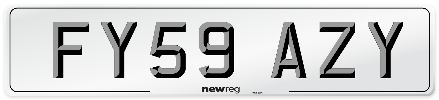 FY59 AZY Number Plate from New Reg